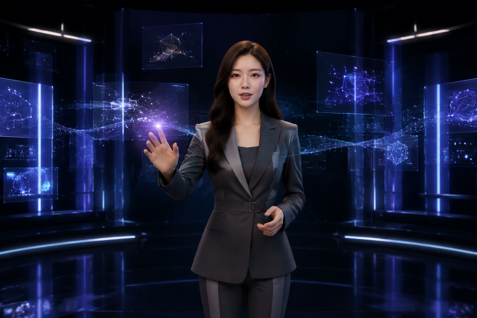 AI 创新产品线数字人展示场景
