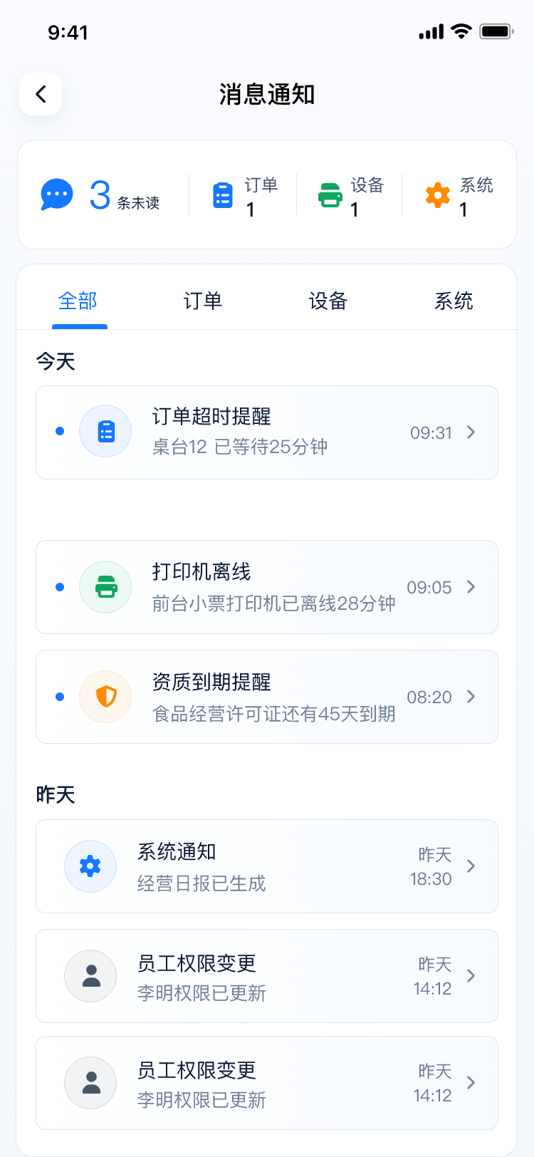 小宴餐厅现场服务通知